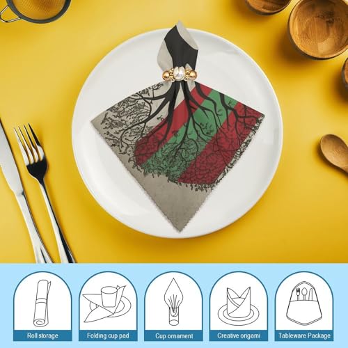 Servilletas de Tela Cuadradas 18x18 Pulgadas Set x4 miniatura 7