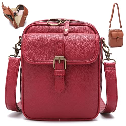 2025 Balconfoster Crossbody Bag, Sculpture Crossbody Leather Bag, Vintage Shoulder Messenger Bags, Built in Purse