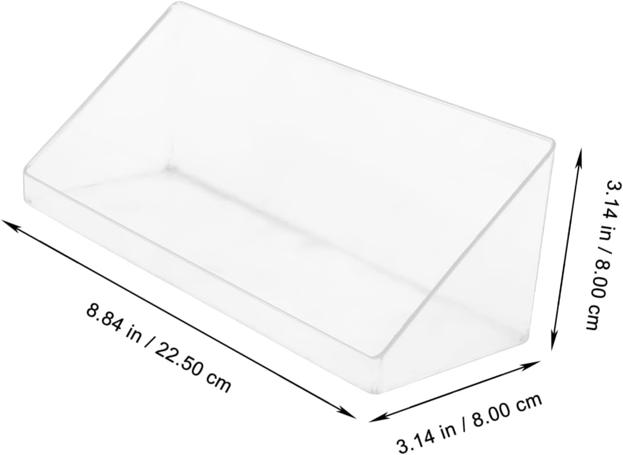 Acrylic Desktop Storage Box Multiuse Organizer for Books Magazines and Makeup Transparent Storage for Home Office and Dorm Room