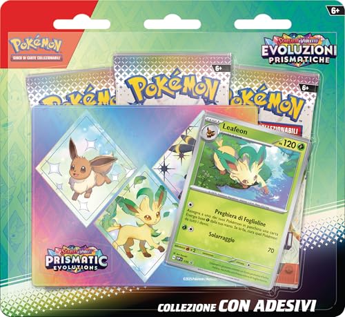 Collezione Adesivi Leafeon Evoluzioni Prismatiche
