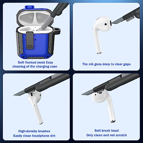Image of RFUNGUANGO for AirPods 2 Case Carbon Fiber Series, Blue