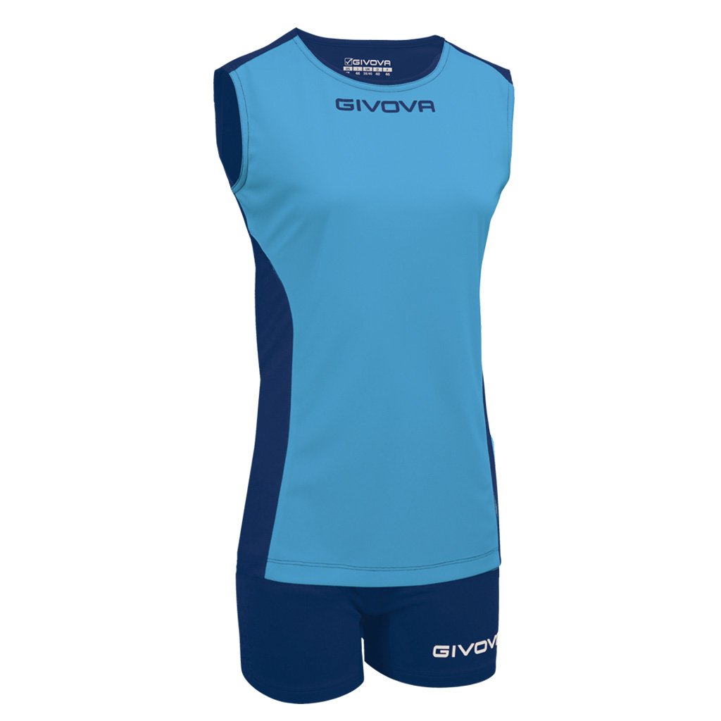 Givova KIT VOLLEY PIPER CELESTE/BLU Tg. XS