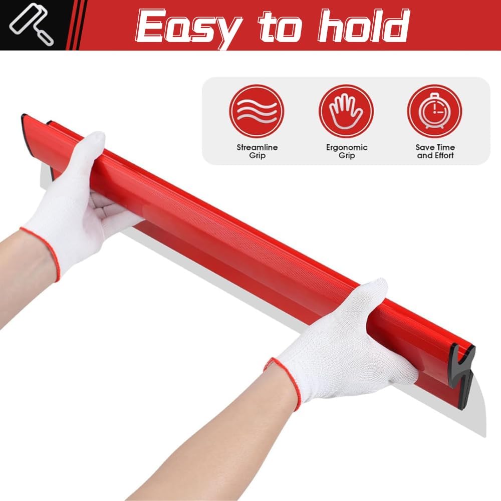 Drywall Tools Skimming Blade with Extension Handle Stainless Steel 10 Inch 16 Inch 24 Inch Skimming Blades for Drywall, Wall, Plaster, Walls