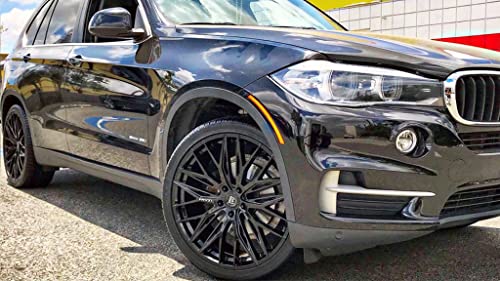 Lexani Aries - 22 Inch Wheels (Set Of 4 Rims) - Gloss Black Finish - Fits Most Sedans, Coupes, And Suvs - Concave Wheels #TOP4