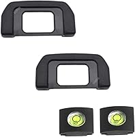 Vista 2 de Visor de ojos D60 D5100 DK-20 para cámara Nikon D5600 D5200 D5100 D5000 D3100 D70 D70S D60 D50 D40 D750, ULBTER Viewfinder Eye Cup parpadea ERS