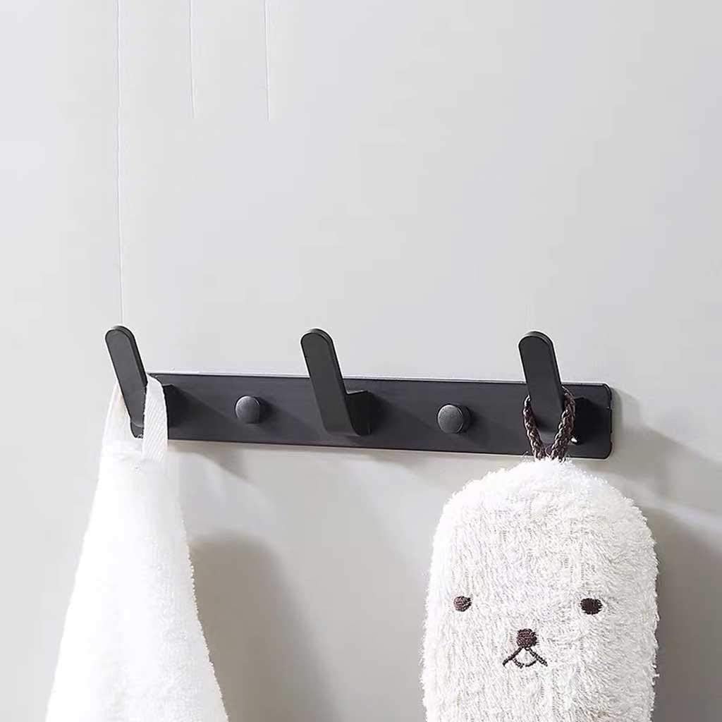 Wall Hanging Space Aluminum Robe Hook Kitchen Door Hanger Bathroom Towel Rack(23.5cm)