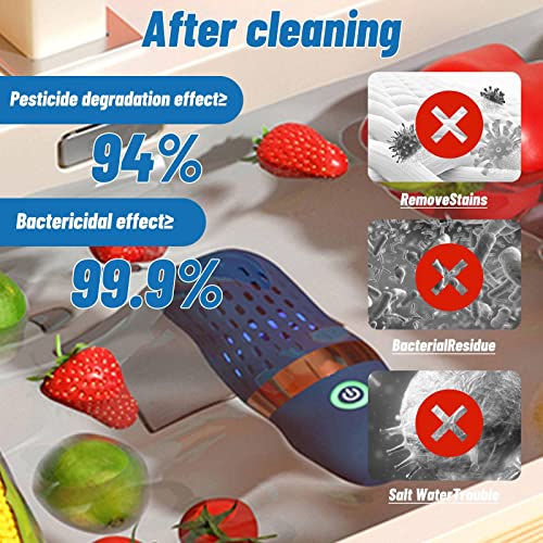 Fruit and Vegetable Washing Machine, Portable Ultrasonic Fruit Food Purifier Household Kitchen Food Cleaner Machine Usb Rechargeable Vegetable And Fruit Cleaner For Home Use - Image 4