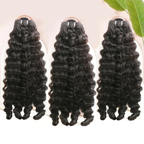 Chikamlty Burmese Curly Bundles Human Hair 3C4A Spiral Ends Curly