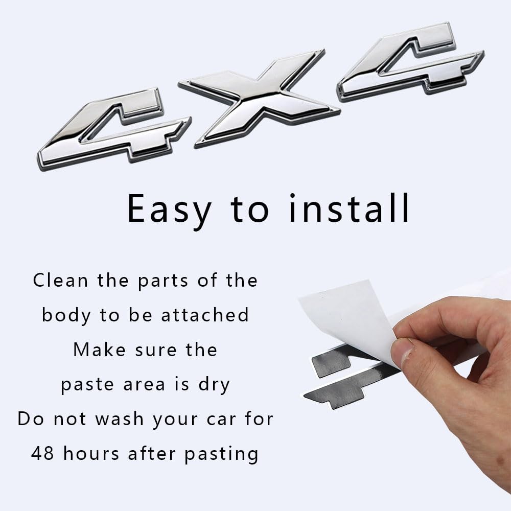 Adesivo Emblema 4x4 Per Auto - Decalcomania 3D In ABS Per SUV E Pickup - Foto 11