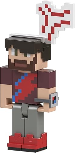 Miniatura 4 de Mattel Minecraft Creator Series - Juego de figuras de acción y accesorios, paquete de expansión Camp Enderwood con Rougarou y vena de ira en escala