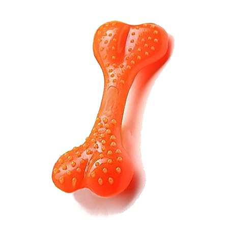 BLACK DOG Bone Toys for Dogs for Teething (Color May Vary)