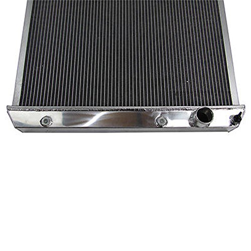 OzCoolingParts 61-66 Chevy GMC C/K-Series Radiator, 4 Row Core Aluminum Radiator for 1961-1966 1962 1963 64 65 Chevy GMC C/K 10 20 30 Trucks Suburban Pontiac Olds V8 - Thumbnail 6