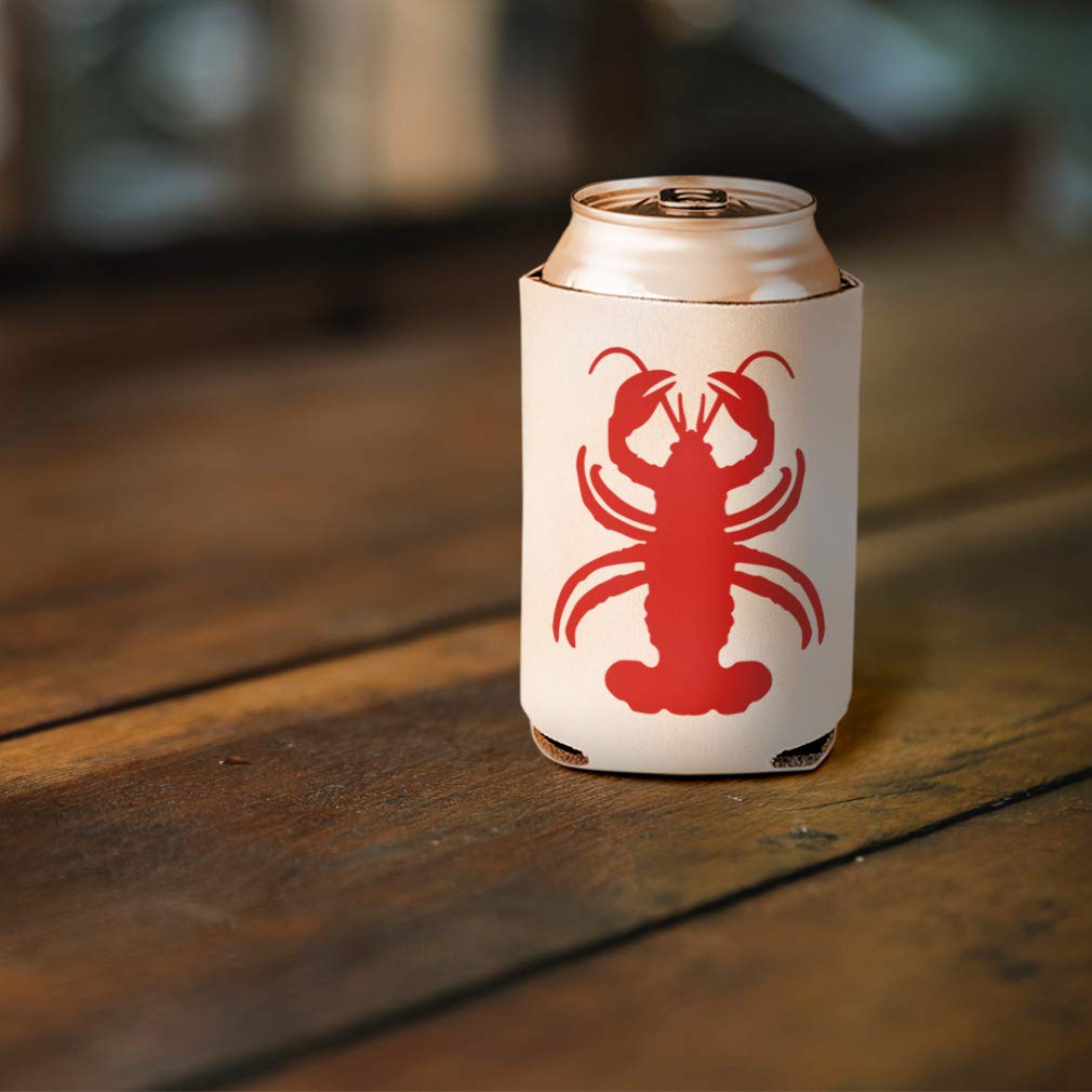 Amazon.com: Custom Sleeves for Cans Drink Cooler Lobster Animal Image  Marine Crustaceans Scuba Foam Party Beer Cover White Personalized Text  Here: Home & Kitchen