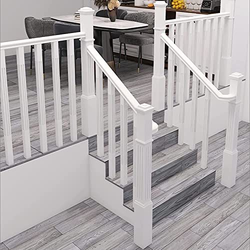 Rambarde d'escalier intérieure bois blanc 95cm pour balcon - 4