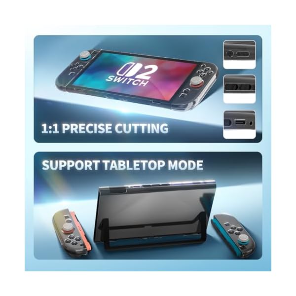 Tixlux Funda Protectora para Nintendo Switch 2, Carcasa Transparente - Image 4