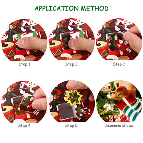 Toyvian 24PCS Pendurando Enfeites de Natal Papai Noel/Boneco/Rena Enfeites para Árvore De Natal Deco