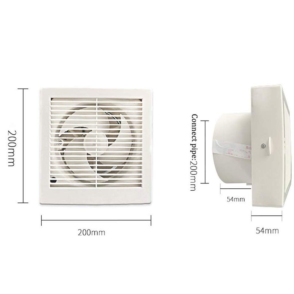Ventilador de Techo con Descarga Vertical y conducto Redondo, Techo Convertible sin conducto/conducto Trasero, Cocina Delgada sobre Estufa