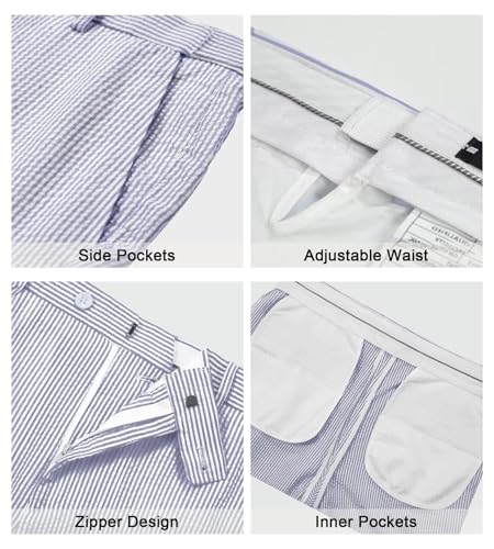 Mens Seersucker Suits Summer Grooms Sear Sucker Suit for Wedding Mens Formal Suits Slim Fit3