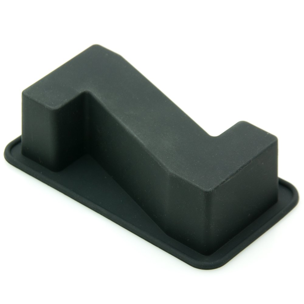 S4u Black Birthday Cake Letter Silicone Mould - Non-Stick, Personalized, Flexible Bakeware For Individual Sweet Treats (Letter Z)