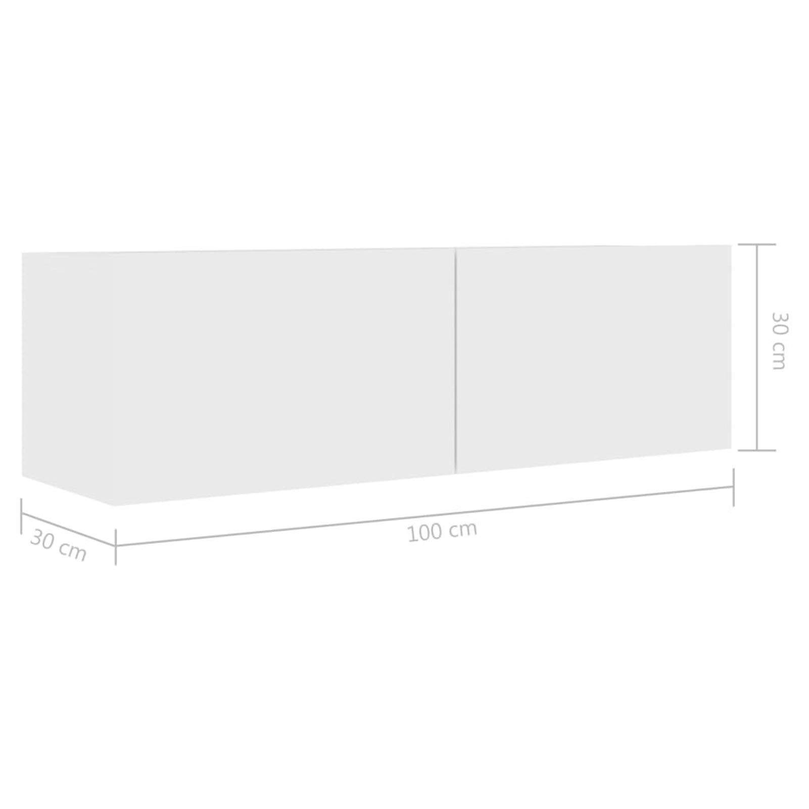 Set di Mobili Porta TV 4 pz, Moderni, Facile da Pulire, Bianco in Truciolato