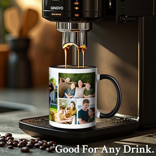 Custom Coffee Mug With Photo, Personalized Coffee Mug With Picture, 11oz Photo Collage Mug With 9 Photo, Tazas Personalizadas, Novelty Custom Gift For Women, Men, Family, Friends, Birthday, Christmas - Image 5