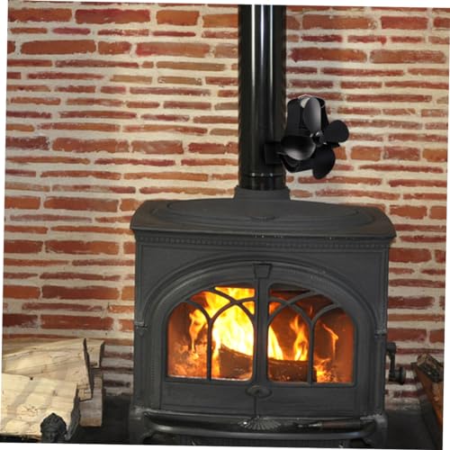 Ventilateur de poêle thermique Ciieeo à pales pour cheminée - 8