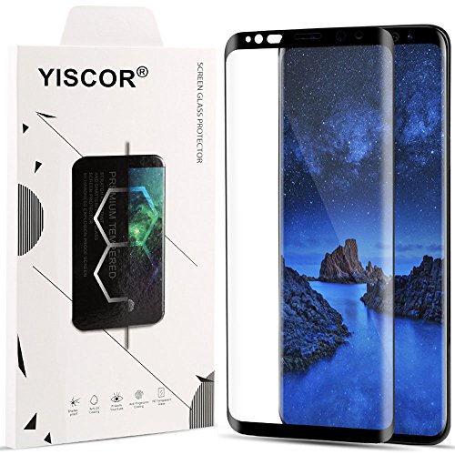 Galaxy S9 Plus Screen Protector, YISCOR S9 Plus Tempered Glass [Case Friendly] 3D Curved HD Clear Anti-Scratch Anti-Fingerprint and Bubble Free for Samsung Galaxy S9+