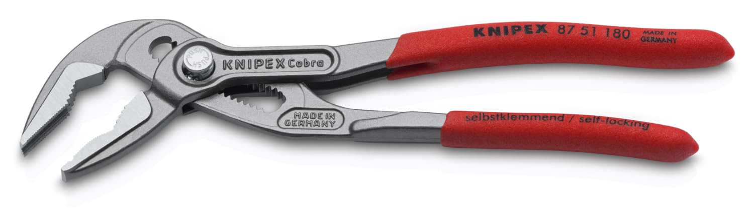 KNIPEX Tools 87 51 180 Cobra ES Pinza per pompa dell'acqua, 7-1/4"