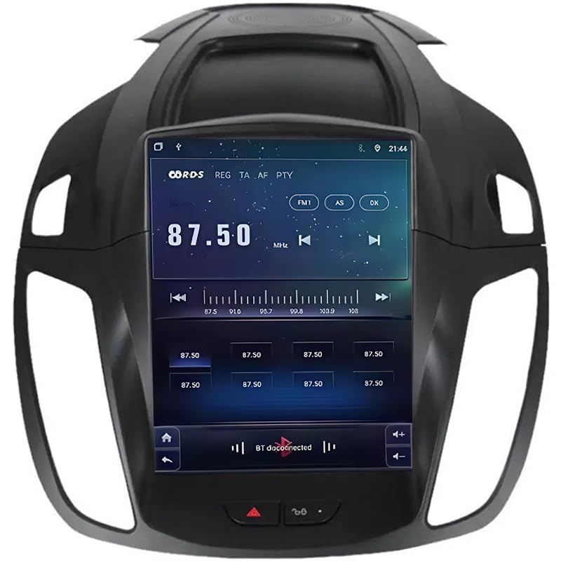 SSFENG Android 15 Radio De Coche para Ford Kuga 2 Escape 3 2012-2019, Cámara Trasera Coche Audio FM/Am/RDS Video GPS Navegación Control De Volante BT Manos Libres Call,8 Core 4G+WiFi 6G+128G