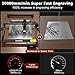 KENTOKTOOL Laser Engraving Machine 10W Laser Power Laser Engraver and Laser Cutter, Ultra-fine Compressed Spot Laser Cutting Tool with APP Control