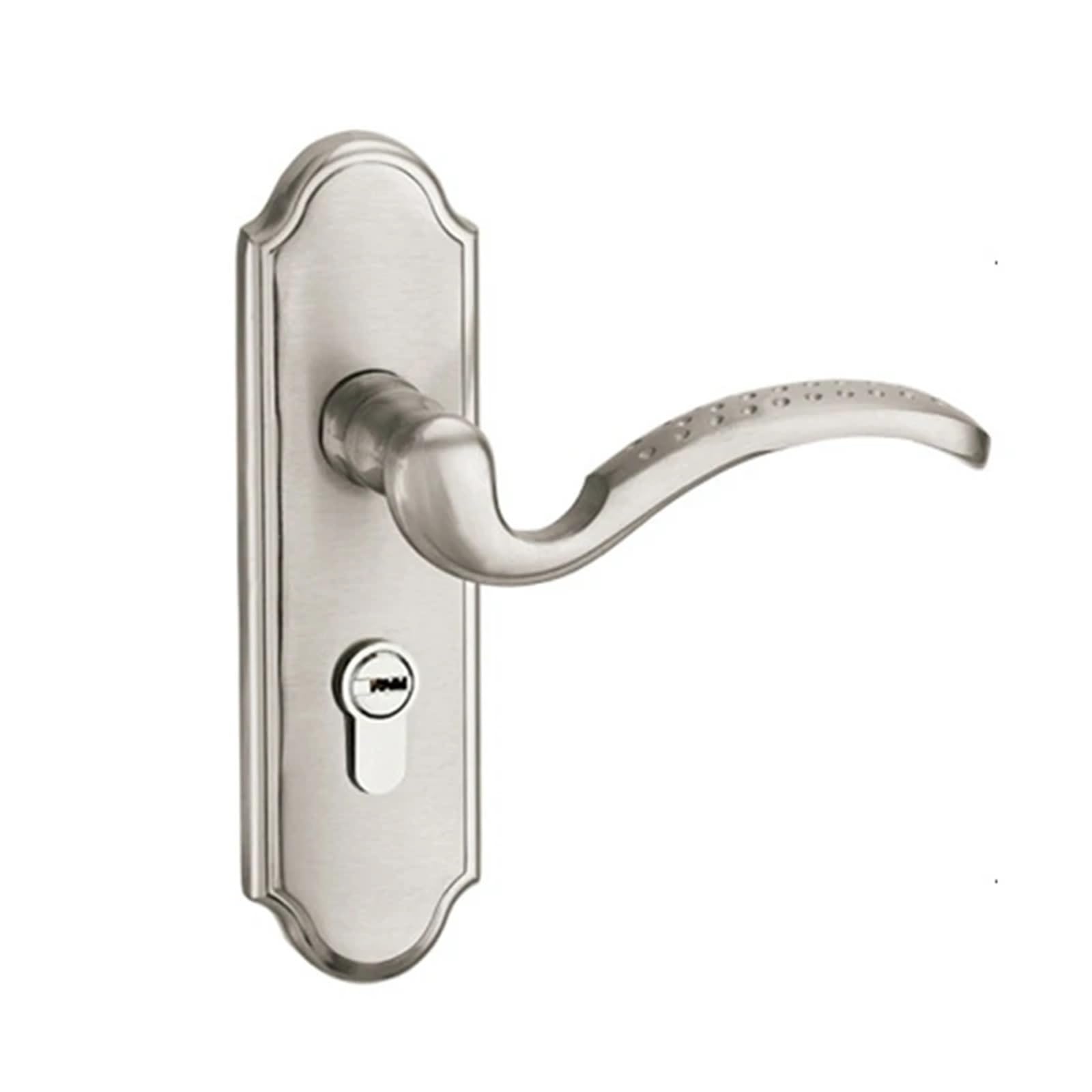 Manillas Para Puertas Cerradura de puerta lengüeta simple moderna for interiores casa, madera, manija universal for dormitorio, orificio aleación zinc