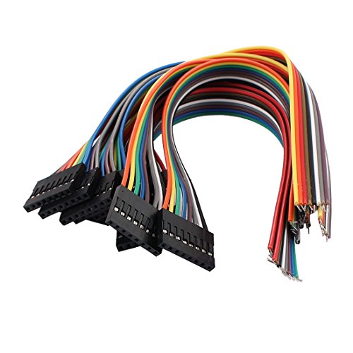 Aexit 10 piezas cables jumper 8P hembra 20cm miniatura 1