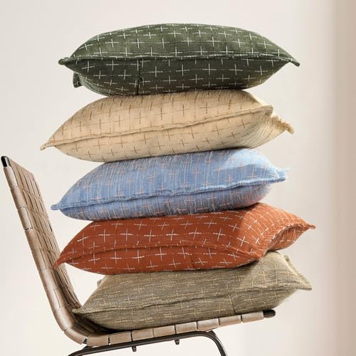 ZWJD Fundas Cojines 40x40 Set de 2 Funda de Cojin Poliéster Suave con Textur Acogedoras Rústico Cojines Decorativos para Sofá, Cama, Sala, Estar Decoración de Hogar - imagen 5