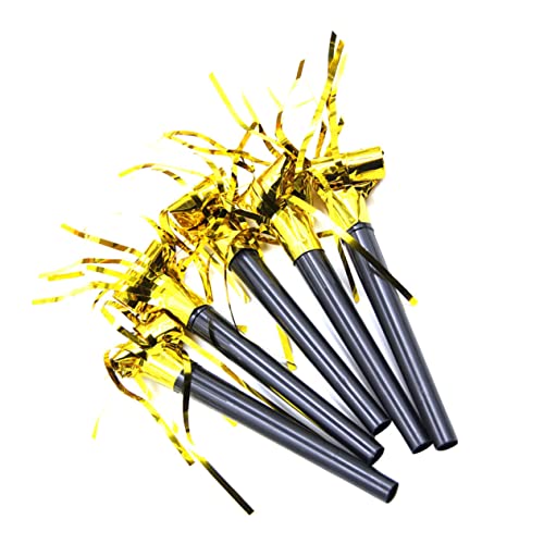 KONTONTY 20piezas El Silbato Del Dragón Juguetes De Fiesta Para Silbatos Borlas Doradas Accesorios Para Animar Fiestas Para Eventos