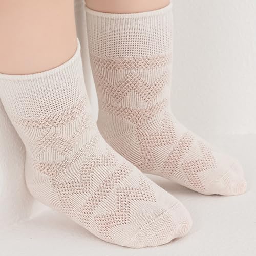 Girls Socks 5-Pack Warm Soft Girls Socks Kids for Sports Unisex Youth Boy and Girl Cute Cotton Patterned Crew Sock4