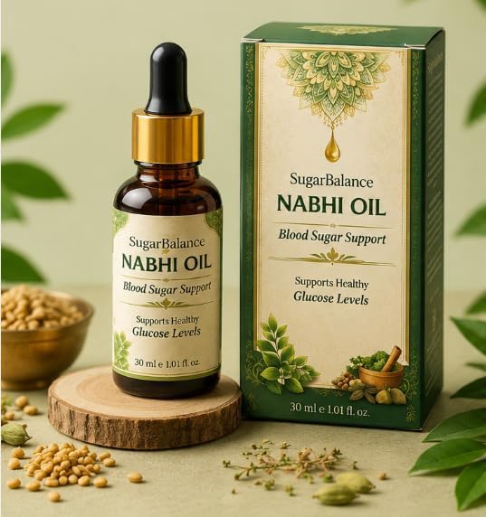 Nabhi Oil Blood Sugar Support Herbal Navel Care Oil for Daily Wellness Traditional Botanical Blend Lightweight Fast Absorbing Formula for Men and Women 30ml Natural Body Care (30ml, Pack 1)-image-21