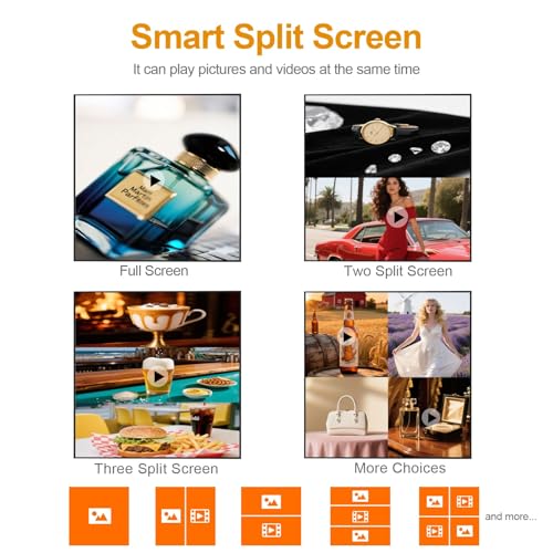 Image of 33.2 inch Square Digital Signage, 400nits High Brightness LCD Monitor Advertising Display,Indoor Digtal Signage, CMS /U-Disk Plug&Play, Smart Split Screen, 24 /7 Operation, HD-MI /USB /WiFi /Android System