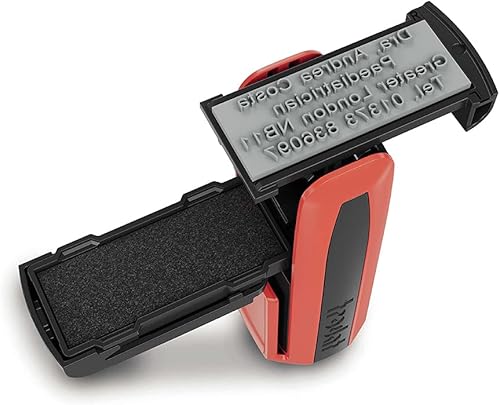 Miniatura 4 de Rojo 9511 - Sello de bolsillo con logotipo medicinal y texto personalizado