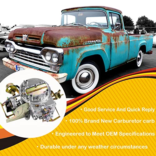 Acmango Carburetor Carb 2100 Carburetor 2150 Carburetor Compatible With Ford 289 302 351 Cu Jeep Engine F100 F250 F350 With Electric Choke Mounting Gasket - 302 Carburetor #TOP4