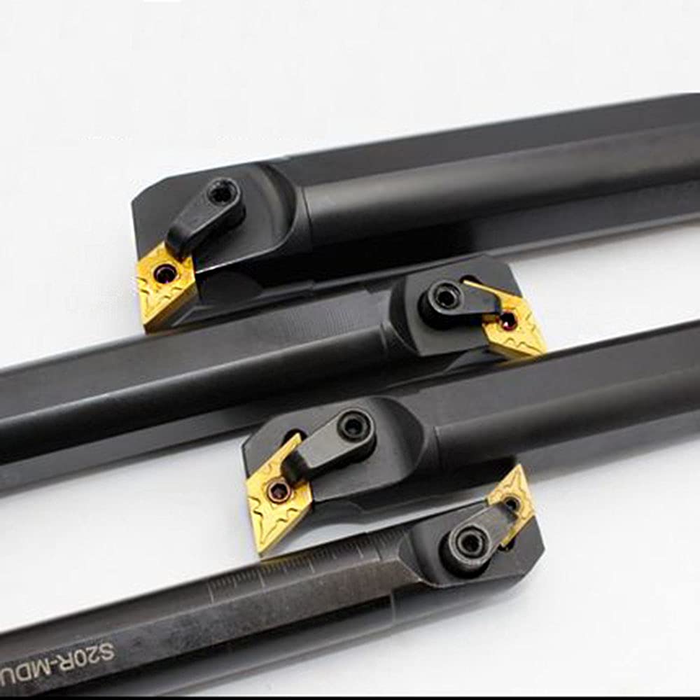 1" S25S- MDUNR15 + 1PC DNMG432-TM Lathe Internal Turning & Profiling Tool Holder Main Angle 95° Holder Lathe Cutting Tools for 55° Diamond Carbide Inserts DNMG43 (S25S-MDUNR15)