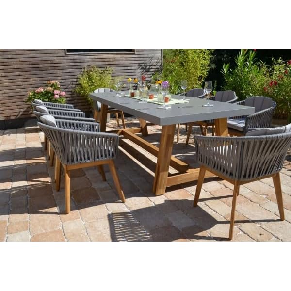 Gartenmöbel-Set Veltis Akazienholz & Polystone