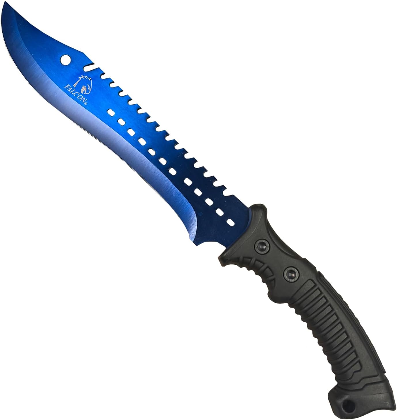1sword Falcon Machete 3 Piece Set with Throwing Knives and Necklace Knife Karambit for Camping,Outdoor Sports and Collections.Blue