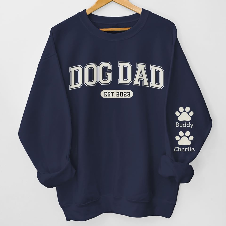 DOPTIKA Custom Sweatshirt for Women Men, Dog Dad Dog Mom Sweatshirt, Valentine's Day For Dog Lovers4