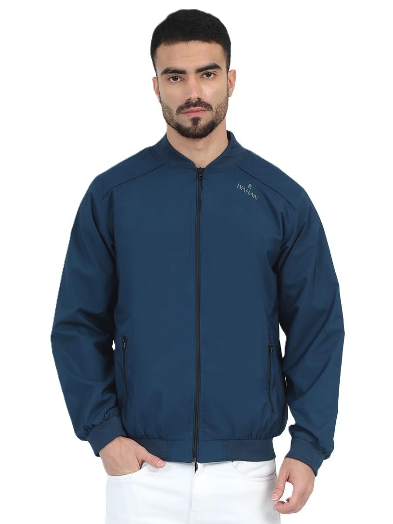 rj wahan Windcheater For Men | Sports Jacket For Men | Winter Season | Full Sleeves | Water Resistant, Lightweight, Bike Riding Polyester Jacket For Men & Boys-picture-21