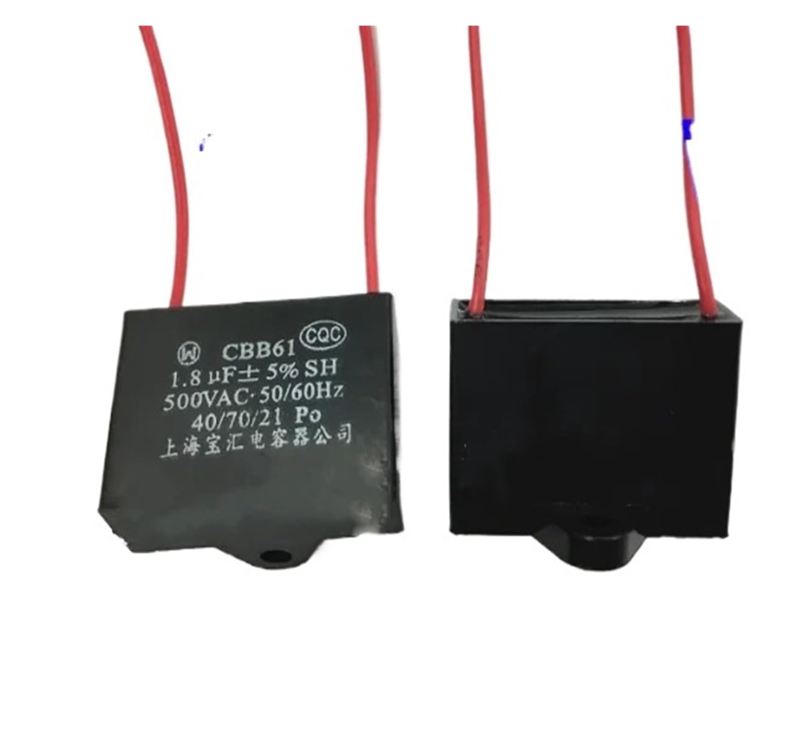 LEOTNNDQ 1pcs CBB61 Capacitance 1.8uF 500V 50/60Hz