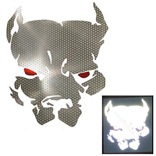 customTAYLOR33 High Intensity Reflective Pitbull Decal (6 inches X 5 inches)