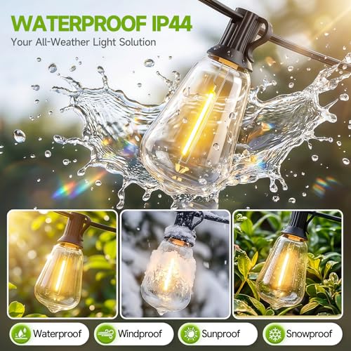 oneup Outdoor String Lights 200FT LED Patio Lights - image 4