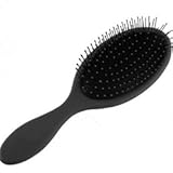 shlutesoy Hair Comb Mini Unisex Pocket Size Anti Skid Detangling Wet Dry Hair Brush Scalp Massager Black