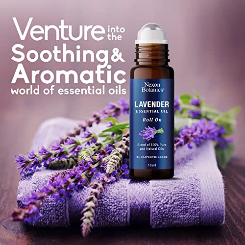Lavender Essential Oil Roll-On Blend - Calming Lavender Oil Essential Oil Roll-On - Calmness & Relaxation - Lavender Oil for Skin Roll-On - 100% Pure, Natural, Prediluted - Nexon Botanics 10ml - Image 4