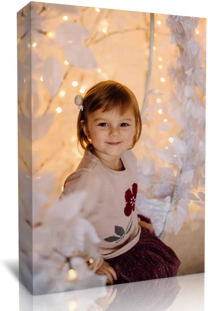 TreeDeal Personalized Wall Art with Your Photo On Canvas - Custom Photo to Canvas Print Wall Art for Living Room Bedroom Home Décor- Digitally Printed(18" x 12")